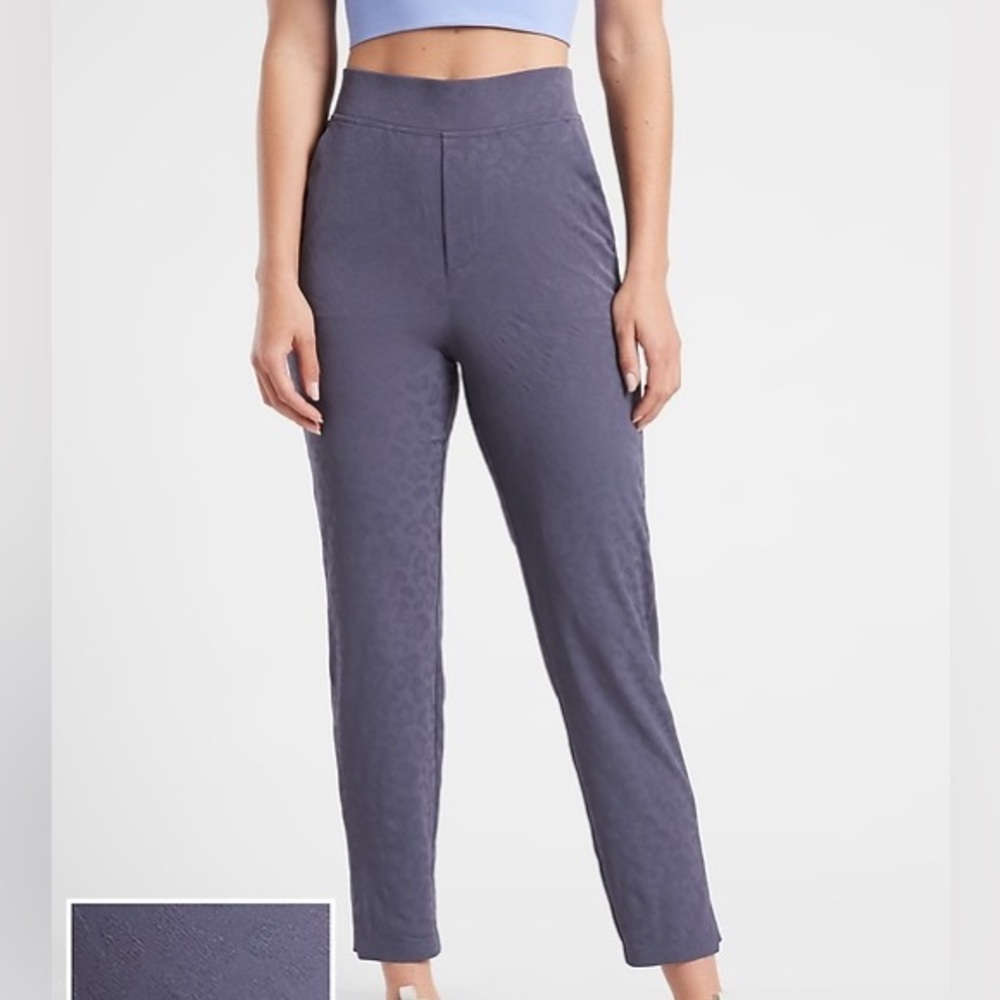 Athleta Brooklyn Textured Ankle Work Professional Waistband Pant Sz 10 - Picture 12 of 12